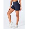 imageYEOREO CoreFlex Scrunch Workout Shorts with Pockets for Women 45quot High Waisted Cargo Gym Biker Shorts Tummy Control YogaNavy