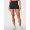 imageYEOREO CoreFlex Women Workout Gym Shorts with Cargo Pockets Hidden Scrunch 36quot Inseam No Front Seam Biker ShortsBlack