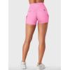 imageYEOREO CoreFlex Women Workout Gym Shorts with Cargo Pockets Hidden Scrunch 36quot Inseam No Front Seam Biker ShortsPink