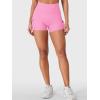 imageYEOREO CoreFlex Women Workout Gym Shorts with Cargo Pockets Hidden Scrunch 36quot Inseam No Front Seam Biker ShortsPink