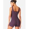 imageYEOREO CoreFlex Workout Jumpsuits for Women One Piece Backless Sleeveless Jumpsuit with Pockets Cargo Zip Up Gym Yoga RompersPurple