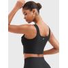 imageYEOREO CoreFlex Workout Tank Tops for Women U Neck Zip Up Crop Top Sleeveless Athletic Yoga Camisole Yvetty Going Out TopsBlack