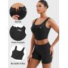 imageYEOREO CoreFlex Workout Tank Tops for Women U Neck Zip Up Crop Top Sleeveless Athletic Yoga Camisole Yvetty Going Out TopsBlack