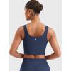 imageYEOREO CoreFlex Workout Tank Tops for Women U Neck Zip Up Crop Top Sleeveless Athletic Yoga Camisole Yvetty Going Out TopsDeep Blue