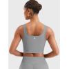 imageYEOREO CoreFlex Workout Tank Tops for Women U Neck Zip Up Crop Top Sleeveless Athletic Yoga Camisole Yvetty Going Out TopsLight Grey
