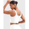 imageYEOREO CoreFlex Workout Tank Tops for Women U Neck Zip Up Crop Top Sleeveless Athletic Yoga Camisole Yvetty Going Out TopsWhite