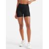 imageYEOREO Women Workout Yoga Shorts 45quot No Front Seam Hidden Scrunch Almiy High Rise Buttery Biker ShortsBlack