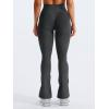 imageYEOREO Mini Flare Leggings Womens Workout Butt Lifting Legging Hidden Scrunch Seamless 28quot  30quot Impact Lilliean Yoga PantsAsphalt Ash