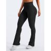 imageYEOREO Mini Flare Leggings Womens Workout Butt Lifting Legging Hidden Scrunch Seamless 28quot  30quot Impact Lilliean Yoga PantsBlack