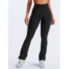 imageYEOREO Mini Flare Leggings Womens Workout Butt Lifting Legging Hidden Scrunch Seamless 28quot  30quot Impact Lilliean Yoga PantsBlack