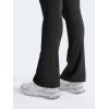 imageYEOREO Mini Flare Leggings Womens Workout Butt Lifting Legging Hidden Scrunch Seamless 28quot  30quot Impact Lilliean Yoga PantsBlack