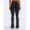 imageYEOREO Mini Flare Leggings Womens Workout Butt Lifting Legging Hidden Scrunch Seamless 28quot  30quot Impact Lilliean Yoga PantsBlack