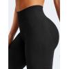 imageYEOREO Mini Flare Leggings Womens Workout Butt Lifting Legging Hidden Scrunch Seamless 28quot  30quot Impact Lilliean Yoga PantsBlack