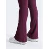 imageYEOREO Mini Flare Leggings Womens Workout Butt Lifting Legging Hidden Scrunch Seamless 28quot  30quot Impact Lilliean Yoga PantsBlack Cherry
