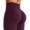 imageYEOREO Mini Flare Leggings Womens Workout Butt Lifting Legging Hidden Scrunch Seamless 28quot  30quot Impact Lilliean Yoga PantsBlack Cherry
