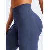 imageYEOREO Mini Flare Leggings Womens Workout Butt Lifting Legging Hidden Scrunch Seamless 28quot  30quot Impact Lilliean Yoga PantsBlue Gray