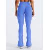 imageYEOREO Mini Flare Leggings Womens Workout Butt Lifting Legging Hidden Scrunch Seamless 28quot  30quot Impact Lilliean Yoga PantsBright Blue