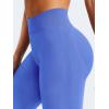 imageYEOREO Mini Flare Leggings Womens Workout Butt Lifting Legging Hidden Scrunch Seamless 28quot  30quot Impact Lilliean Yoga PantsBright Blue