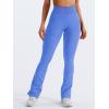 imageYEOREO Mini Flare Leggings Womens Workout Butt Lifting Legging Hidden Scrunch Seamless 28quot  30quot Impact Lilliean Yoga PantsBright Blue