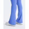 imageYEOREO Mini Flare Leggings Womens Workout Butt Lifting Legging Hidden Scrunch Seamless 28quot  30quot Impact Lilliean Yoga PantsBright Blue
