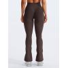 imageYEOREO Mini Flare Leggings Womens Workout Butt Lifting Legging Hidden Scrunch Seamless 28quot  30quot Impact Lilliean Yoga PantsChocolate Brown
