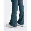 imageYEOREO Mini Flare Leggings Womens Workout Butt Lifting Legging Hidden Scrunch Seamless 28quot  30quot Impact Lilliean Yoga PantsDark Blue Green