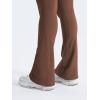 imageYEOREO Mini Flare Leggings Womens Workout Butt Lifting Legging Hidden Scrunch Seamless 28quot  30quot Impact Lilliean Yoga PantsDeep Brown