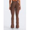 imageYEOREO Mini Flare Leggings Womens Workout Butt Lifting Legging Hidden Scrunch Seamless 28quot  30quot Impact Lilliean Yoga PantsDeep Brown