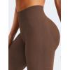 imageYEOREO Mini Flare Leggings Womens Workout Butt Lifting Legging Hidden Scrunch Seamless 28quot  30quot Impact Lilliean Yoga PantsDeep Brown