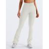 imageYEOREO Mini Flare Leggings Womens Workout Butt Lifting Legging Hidden Scrunch Seamless 28quot  30quot Impact Lilliean Yoga PantsFeather Beige