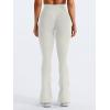 imageYEOREO Mini Flare Leggings Womens Workout Butt Lifting Legging Hidden Scrunch Seamless 28quot  30quot Impact Lilliean Yoga PantsFeather Beige