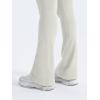 imageYEOREO Mini Flare Leggings Womens Workout Butt Lifting Legging Hidden Scrunch Seamless 28quot  30quot Impact Lilliean Yoga PantsFeather Beige
