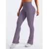 imageYEOREO Mini Flare Leggings Womens Workout Butt Lifting Legging Hidden Scrunch Seamless 28quot  30quot Impact Lilliean Yoga PantsHaze Purple