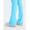 imageYEOREO Mini Flare Leggings Womens Workout Butt Lifting Legging Hidden Scrunch Seamless 28quot  30quot Impact Lilliean Yoga PantsLight Blue