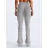 imageYEOREO Mini Flare Leggings Womens Workout Butt Lifting Legging Hidden Scrunch Seamless 28quot  30quot Impact Lilliean Yoga PantsLight Gray