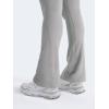 imageYEOREO Mini Flare Leggings Womens Workout Butt Lifting Legging Hidden Scrunch Seamless 28quot  30quot Impact Lilliean Yoga PantsLight Gray