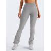 imageYEOREO Mini Flare Leggings Womens Workout Butt Lifting Legging Hidden Scrunch Seamless 28quot  30quot Impact Lilliean Yoga PantsLight Gray