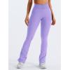 imageYEOREO Mini Flare Leggings Womens Workout Butt Lifting Legging Hidden Scrunch Seamless 28quot  30quot Impact Lilliean Yoga PantsLight Purple