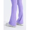 imageYEOREO Mini Flare Leggings Womens Workout Butt Lifting Legging Hidden Scrunch Seamless 28quot  30quot Impact Lilliean Yoga PantsLight Purple