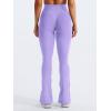 imageYEOREO Mini Flare Leggings Womens Workout Butt Lifting Legging Hidden Scrunch Seamless 28quot  30quot Impact Lilliean Yoga PantsLight Purple