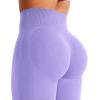 imageYEOREO Mini Flare Leggings Womens Workout Butt Lifting Legging Hidden Scrunch Seamless 28quot  30quot Impact Lilliean Yoga PantsLight Purple