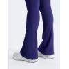 imageYEOREO Mini Flare Leggings Womens Workout Butt Lifting Legging Hidden Scrunch Seamless 28quot  30quot Impact Lilliean Yoga PantsNight Blue