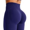 imageYEOREO Mini Flare Leggings Womens Workout Butt Lifting Legging Hidden Scrunch Seamless 28quot  30quot Impact Lilliean Yoga PantsNight Blue