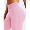 imageYEOREO Mini Flare Leggings Womens Workout Butt Lifting Legging Hidden Scrunch Seamless 28quot  30quot Impact Lilliean Yoga PantsPink