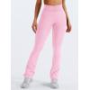 imageYEOREO Mini Flare Leggings Womens Workout Butt Lifting Legging Hidden Scrunch Seamless 28quot  30quot Impact Lilliean Yoga PantsPink