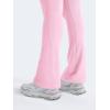 imageYEOREO Mini Flare Leggings Womens Workout Butt Lifting Legging Hidden Scrunch Seamless 28quot  30quot Impact Lilliean Yoga PantsPink