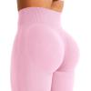 imageYEOREO Mini Flare Leggings Womens Workout Butt Lifting Legging Hidden Scrunch Seamless 28quot  30quot Impact Lilliean Yoga PantsPink