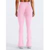 imageYEOREO Mini Flare Leggings Womens Workout Butt Lifting Legging Hidden Scrunch Seamless 28quot  30quot Impact Lilliean Yoga PantsPink