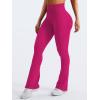 imageYEOREO Mini Flare Leggings Womens Workout Butt Lifting Legging Hidden Scrunch Seamless 28quot  30quot Impact Lilliean Yoga PantsRose Pink
