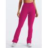 imageYEOREO Mini Flare Leggings Womens Workout Butt Lifting Legging Hidden Scrunch Seamless 28quot  30quot Impact Lilliean Yoga PantsRose Pink